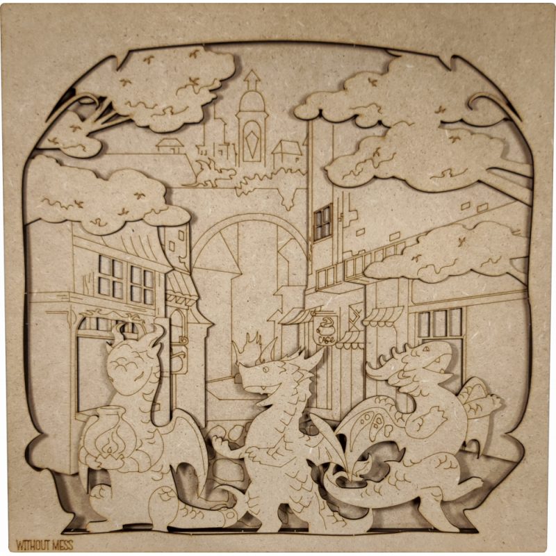 cuadro decorativo flamecraft