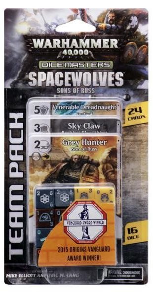 warhammer 40000 dice masters space wolves sons of russ team pack