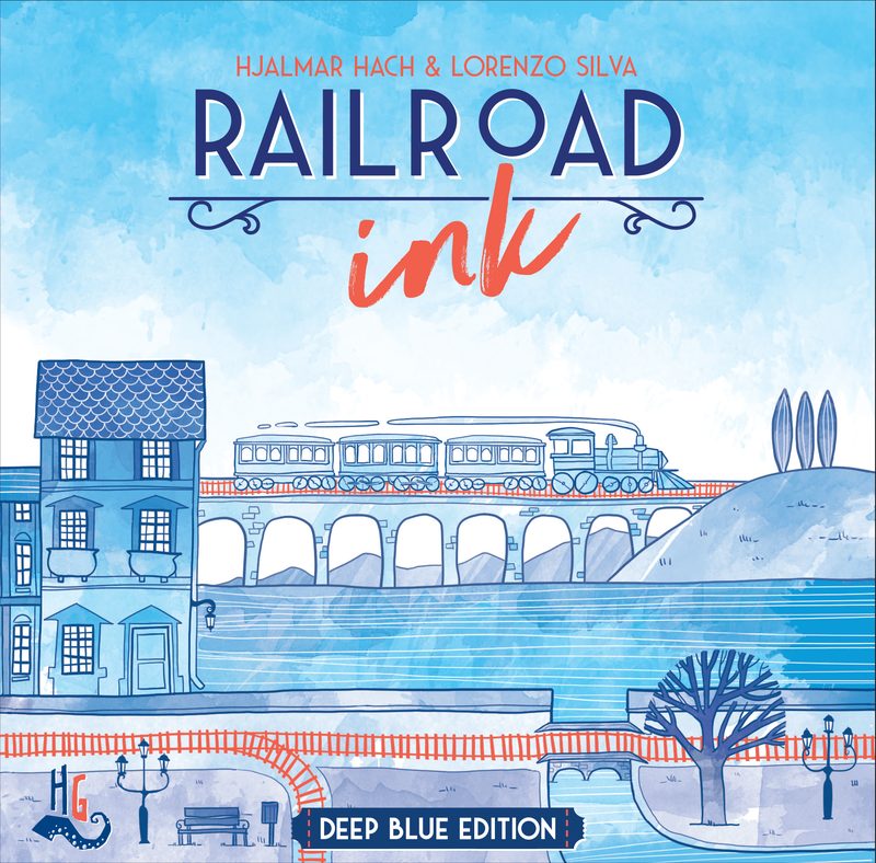 railroad ink deep blue edition
