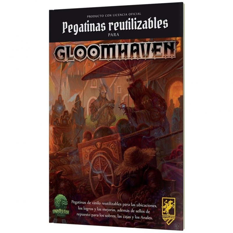 gloomhaven pegatinas reutilizables