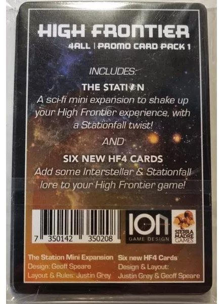 High Frontier 4 All Promo Pack 1: The Station Pack