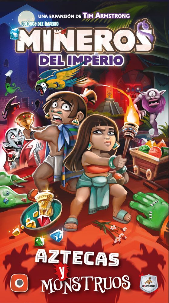 mineros del imperio aztecas y monstruos
