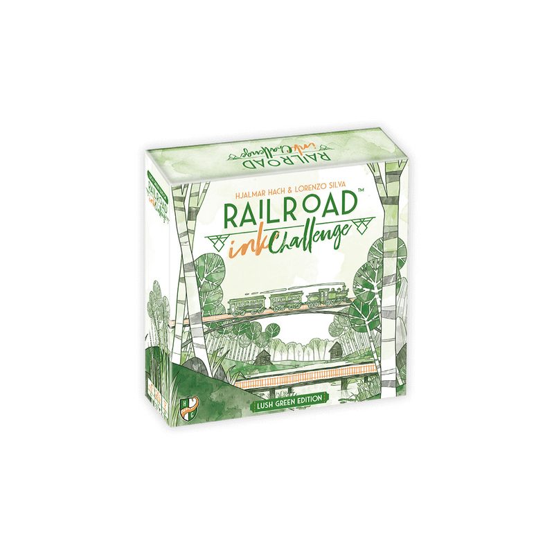 railroad ink challenge lush green