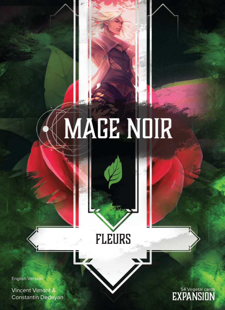 mage noir fleurs