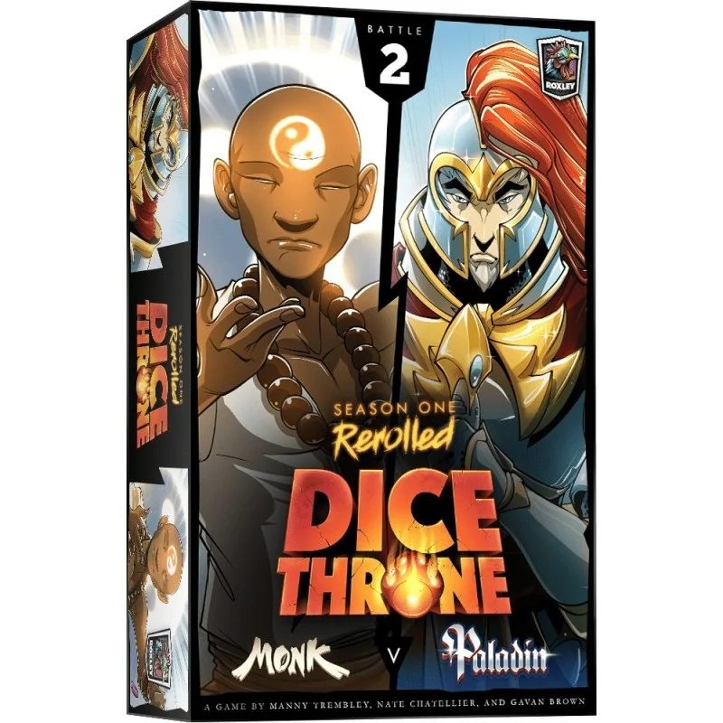 dice throne temporada 1 rerolled monje vs paladin