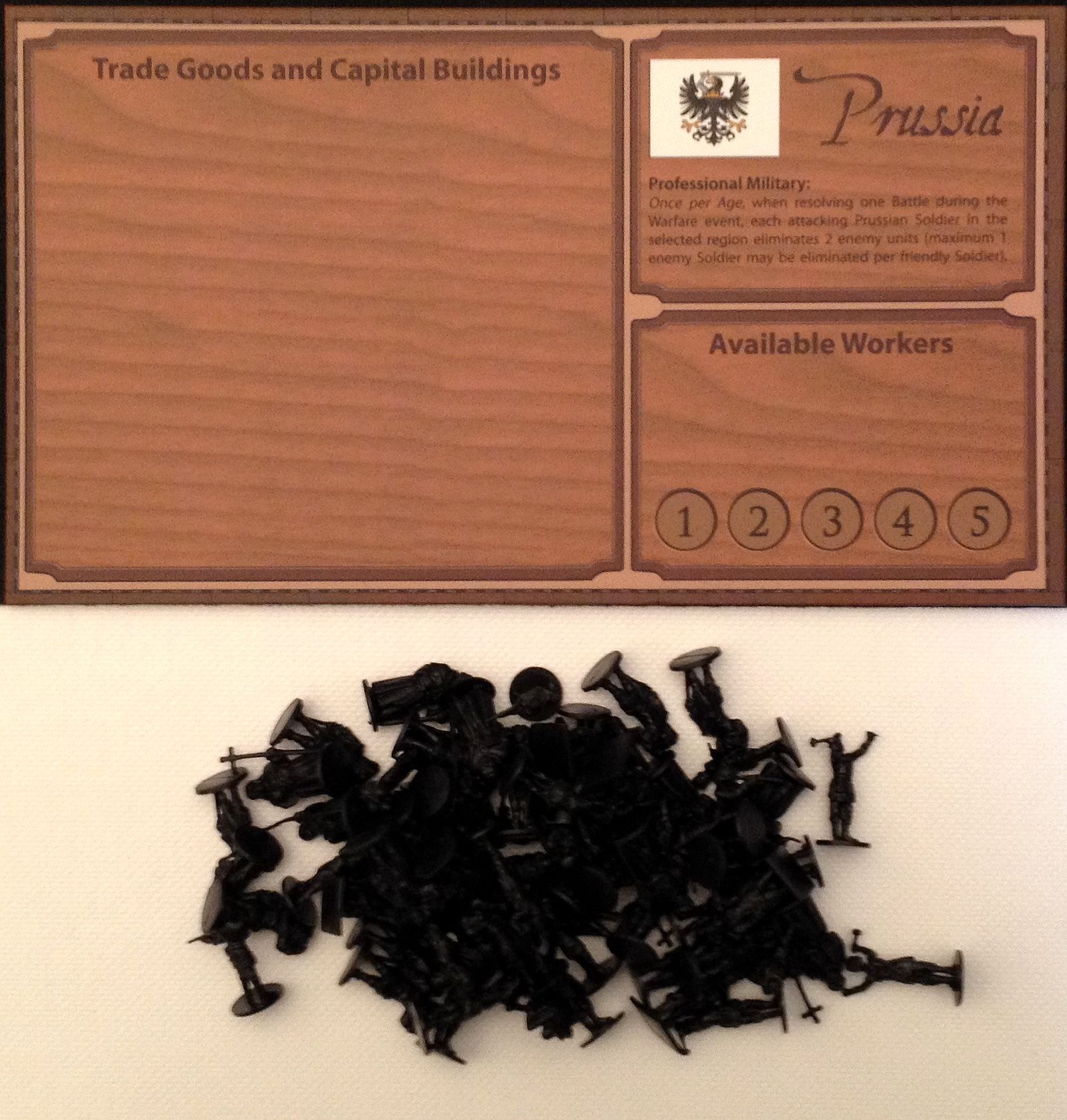 empires age of discovery prussia player board and black figures