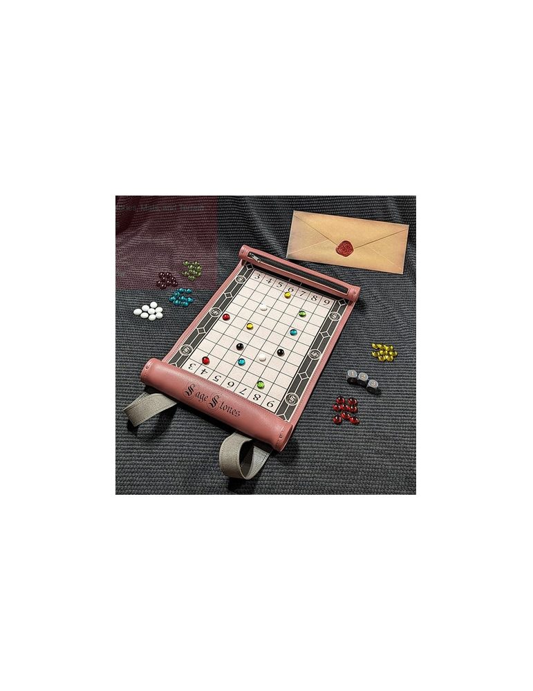 sage stones scroll red