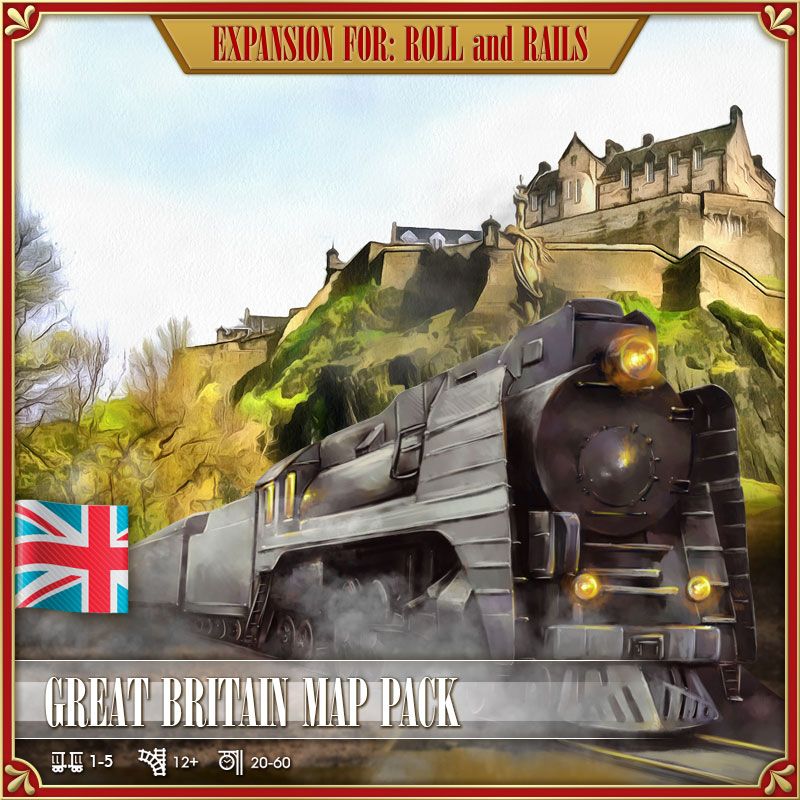 roll and rails great britain map pack