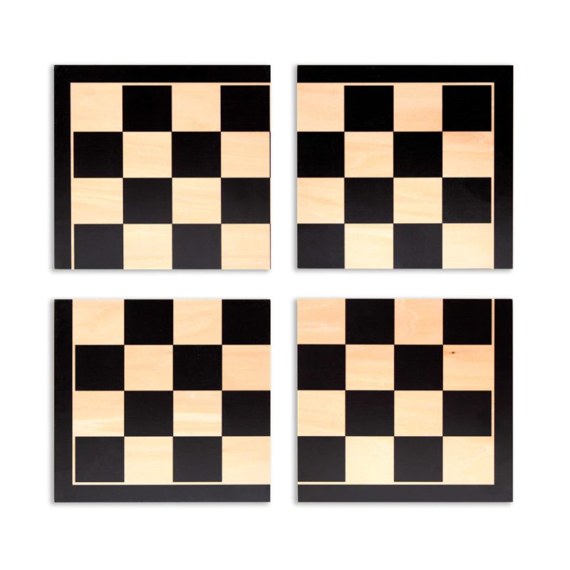 Tablero Ajedrez Divisible Imantado Negro Pro Series 40x40