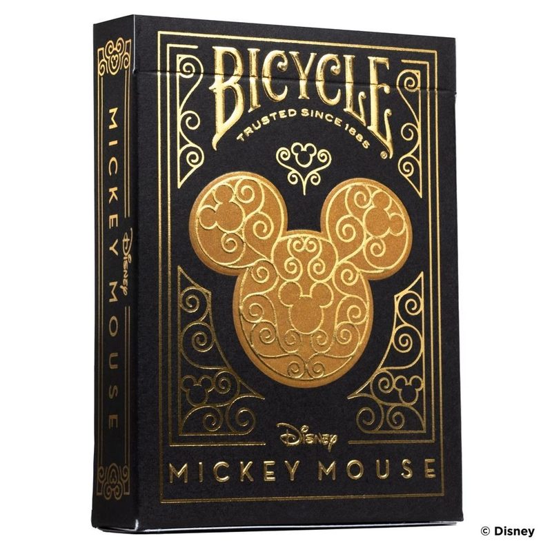 naipes bicycle disney mickey mouse gold