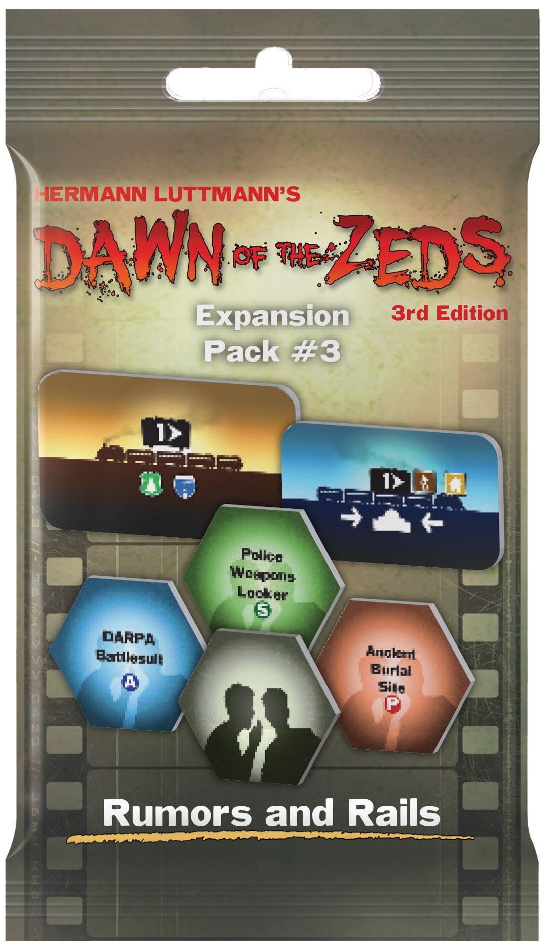 dawn of the zeds 3rd edition rumors and rails expansion pack 3