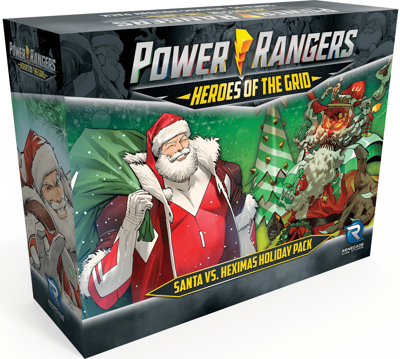 power rangers heroes of the grid santa vs heximas character pack
