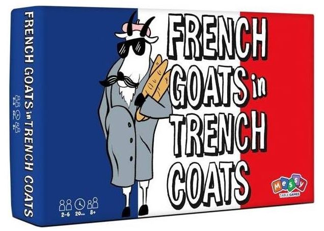 french goats in trench coats