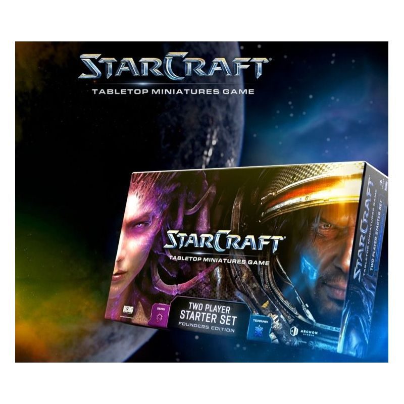 starcraft the miniatures game two player starter set founders edition