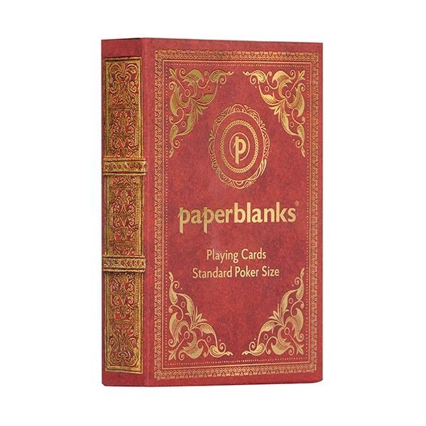 juego de naipes paperblanks senda dorada 66x92x18mm con 54 car tas de poker