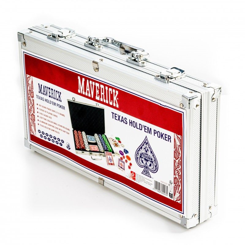 naipes maletin poker aluminio maverick
