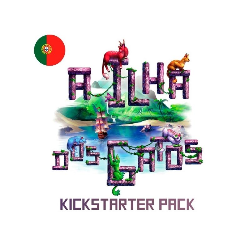 a ilha dos gatos kickstarter pack portugues
