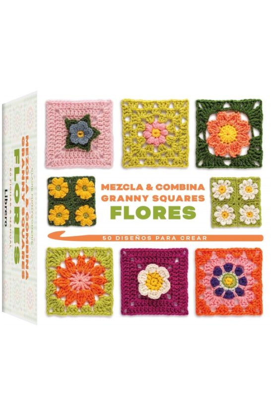 mezcla y combina granny squares flores