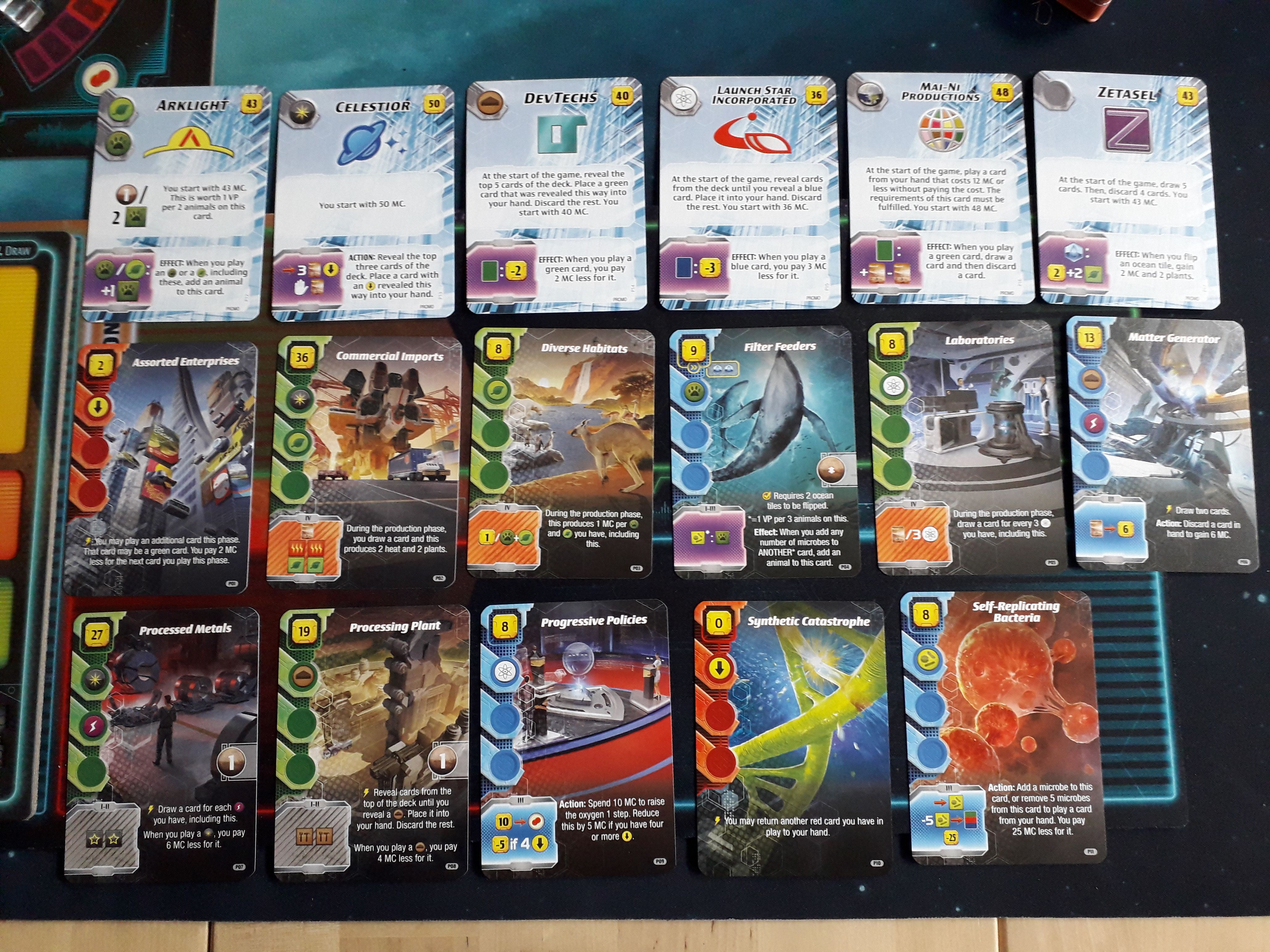 Terraforming Mars Expedición Ares: Cartas Promo