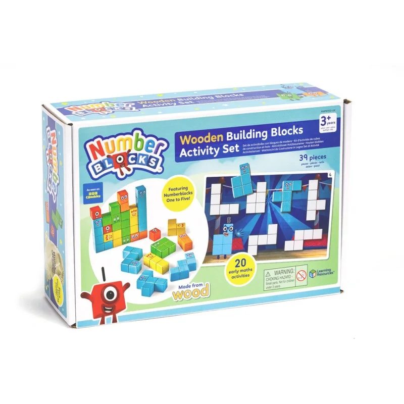 numberblocks wooden building blocks activity set
