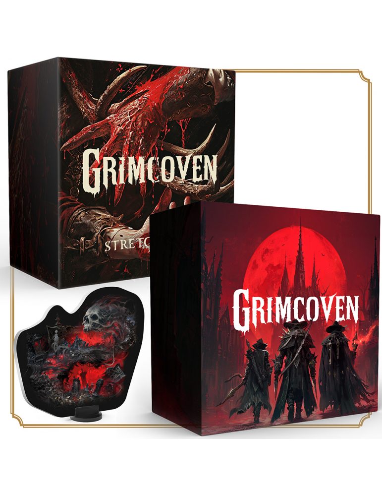 grimcoven juego base contenido desbloqueado en la campana edicion estandar con standees