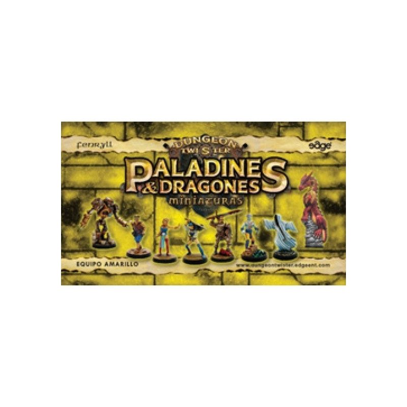 Dungeon Twister Paladines y Dragones Miniaturas: Equipo Amarillo