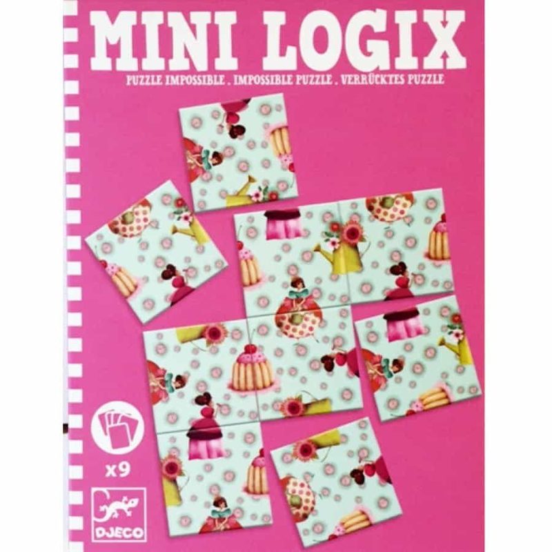 djeco mini juego puzzle imposible princesas dj05363