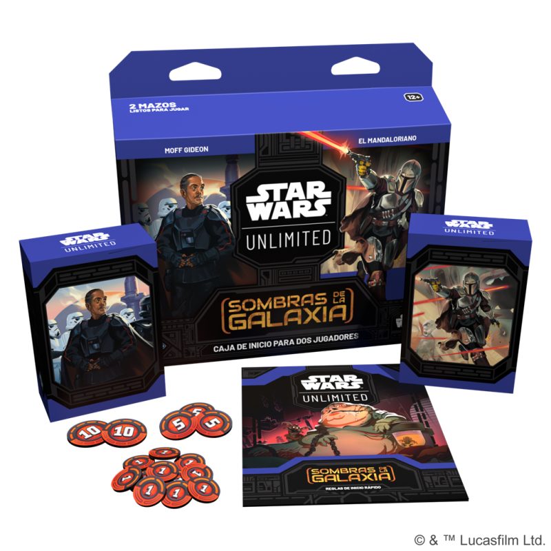 star wars unlimited sombras de la galaxia caja inicio