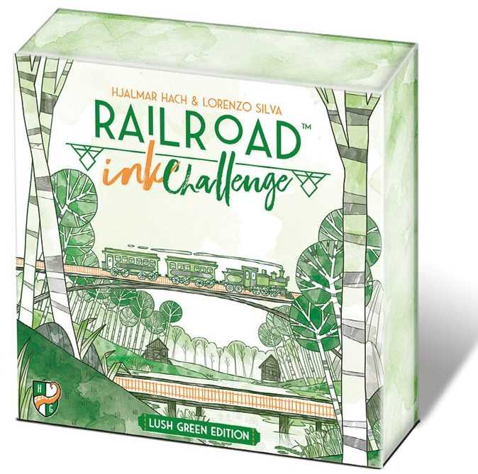 railroad ink challenge lush green edition