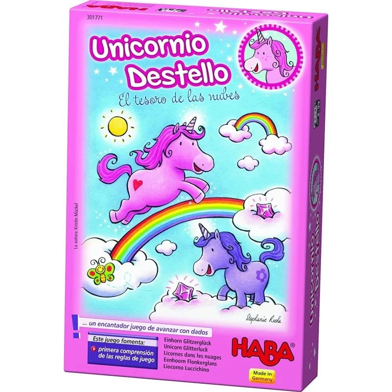 el unicornio destello el tesoro de las nubes