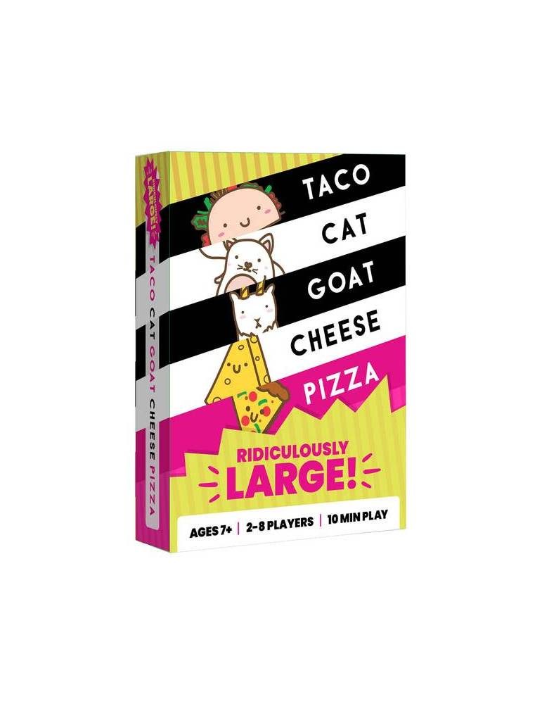 taco cat goat cheese pizza ridiculously large