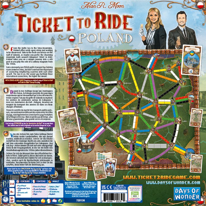 Ticket to Ride Map Collection 6½: Poland imagen 3