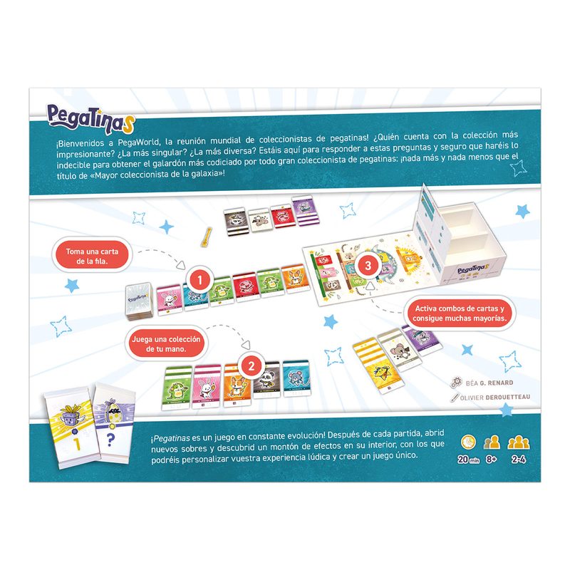 Pegatinas, Juego de Cartas