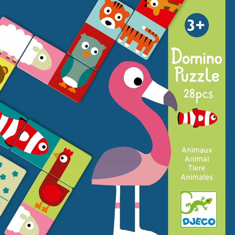 djeco educativos domino animo puzzle dj08165
