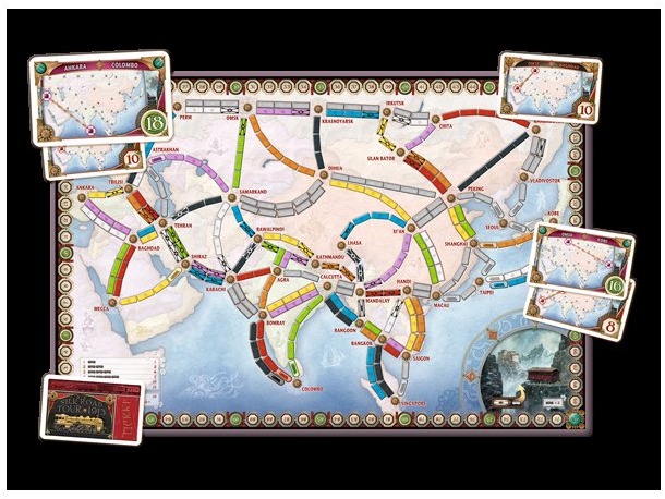 Ticket to Ride Map Collection 1: Asia + Legendary Asia