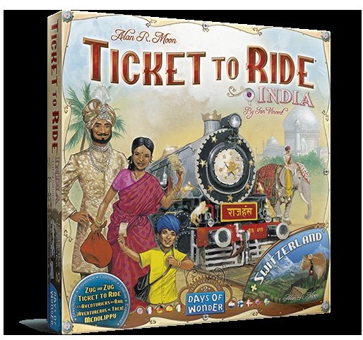 Ticket to Ride Map Collection 2: India & Switzerland