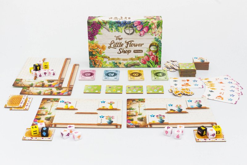 La Pequeña Floristería: Juego de Dados