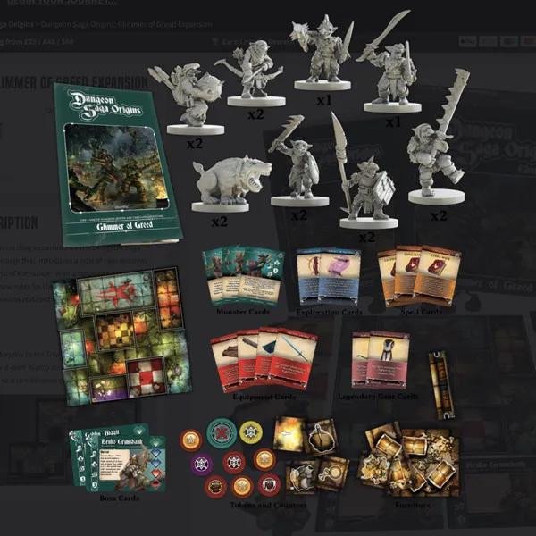 Dungeon Saga Origins: Glimmer of Greed Expansion