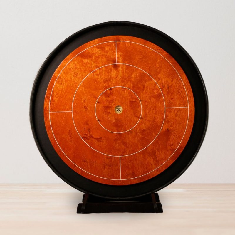 woodestic crokinole tournament set cherry ebony