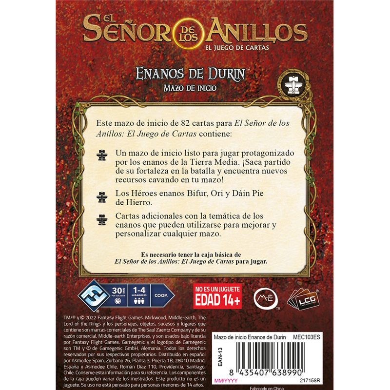 The Lord of the Rings: The Card Game – Revised Core: Dwarves of Durin Starter Deck imagen 2