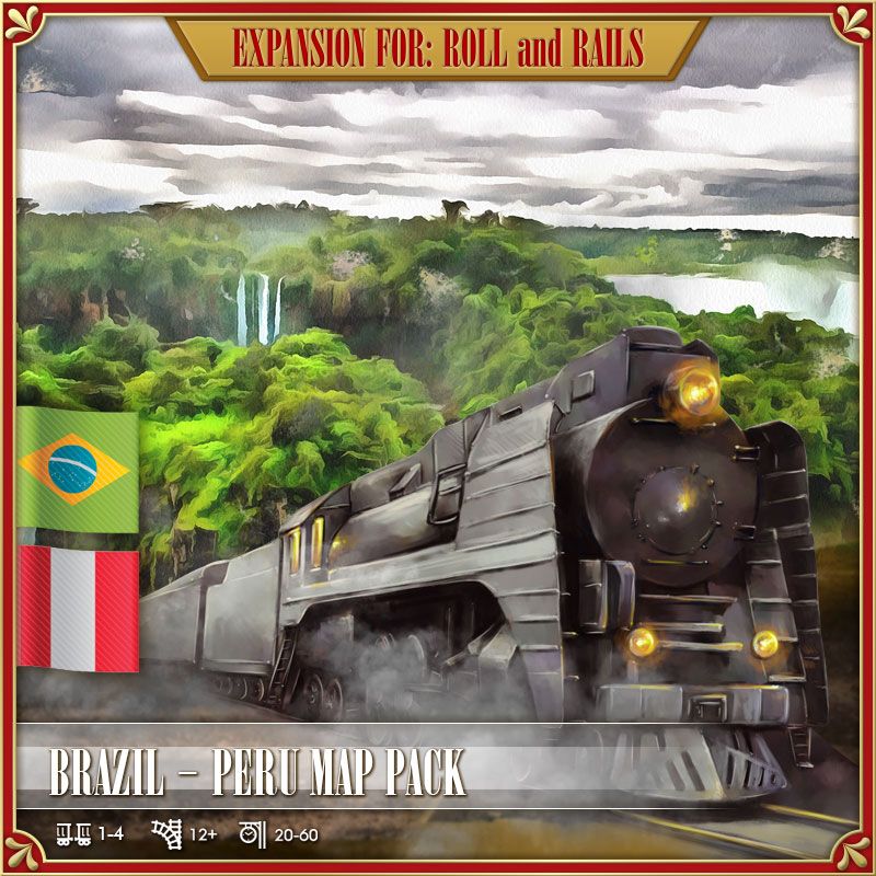 roll and rails brazil peru map pack