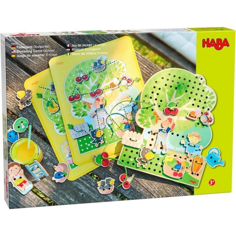juego de ensartar el frutal