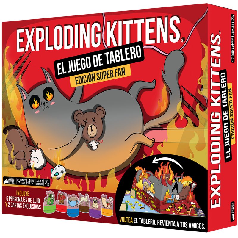 Exploding Kittens: El Juego de Mesa Edición Super Fan