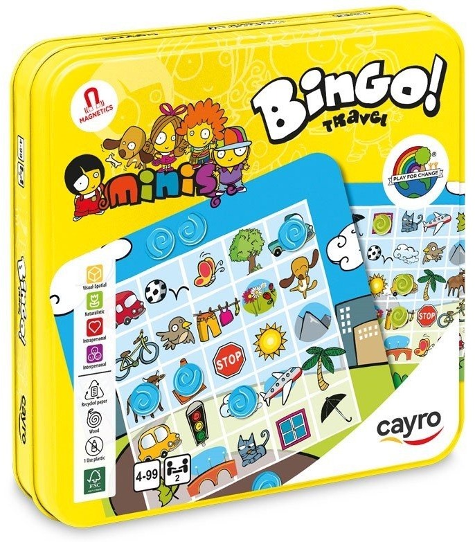 Bingo de Viaje 100% Madera